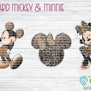 Topolino e Minnie leopardati