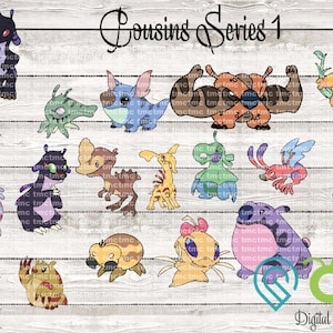 Primos de Stitch 1; Lilo y Stitch SVG, PNG