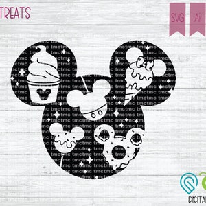 Mickey Treats; Park Snacks SVG