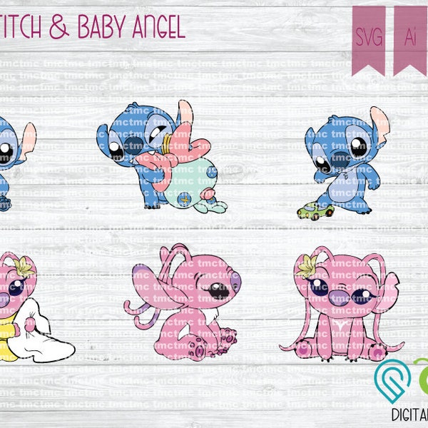 Baby Angel & Baby Stitch