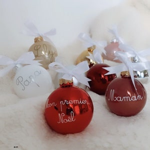 Personalized Christmas balls - Christmas tree - First name - Gift - Pregnancy announcement - My first Christmas - Baby - Christmas party - Best seller