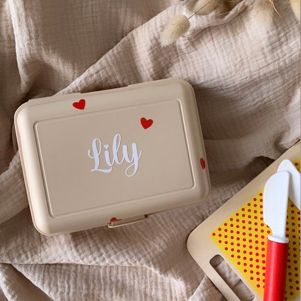 Boîte à goûter - Boîte à lunch personnalisé - Enfant - Idée cadeau - Rentrée scolaire - Sans BPA