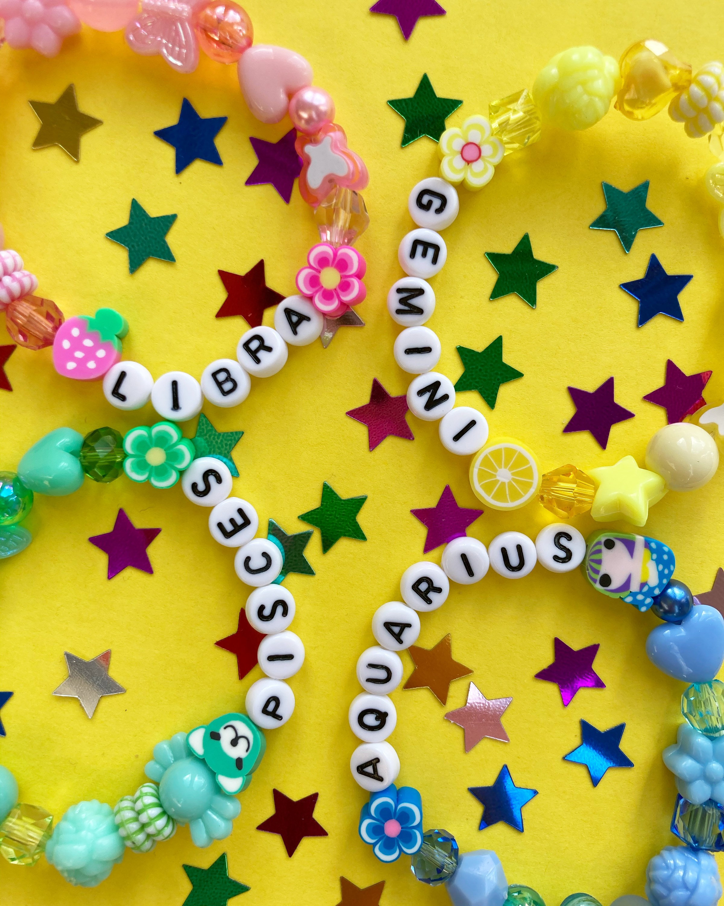 Star sign beaded bracelet/zodiac/stacking/90s Etsy