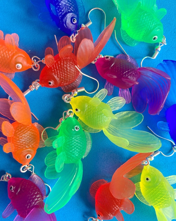 floating fake goldfish