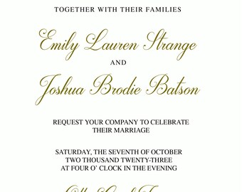 Wedding Invitation