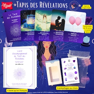 The Tarot of Revelations - 78 divinatory oracle cards in French and English - Key words - Pochon & Booklet - Full deck - Self published