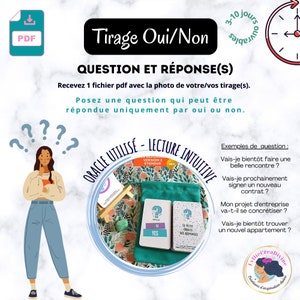Tirage personnalisé amour et travail  - 1 Question - Oracle réponses oui ou non - Oracle temporel divinatoire - Messages prédictifs français