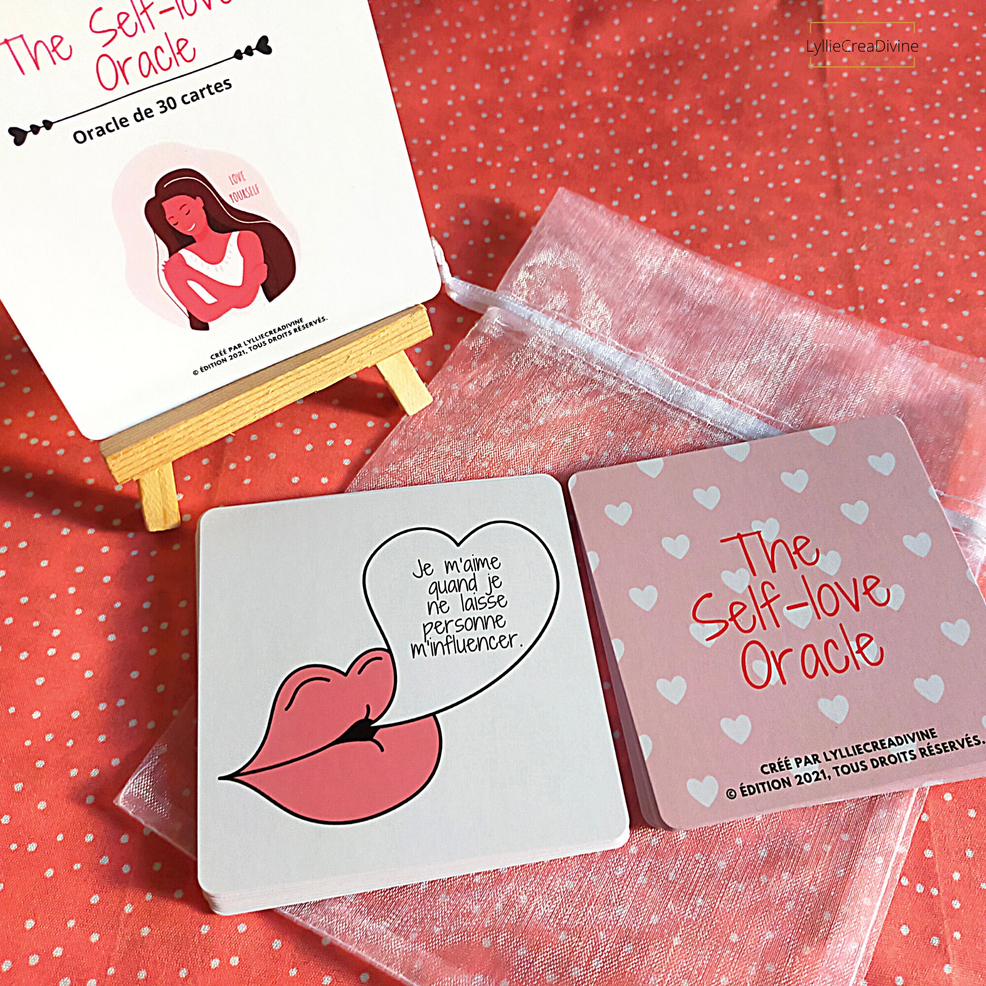 The Self-Love Oracle - 30 Cartes Oracle Amour de Soi Coaching Développement Personnel Guérison Chakr