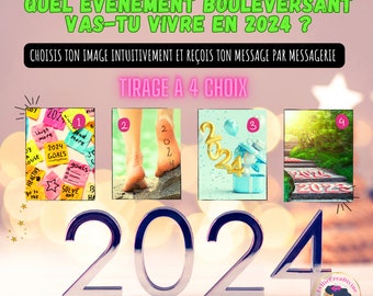 Draw of your choice - 4 Collective Readings - New Year 2024 - Pdf Download - Guidance oracle divination - Channeling in French