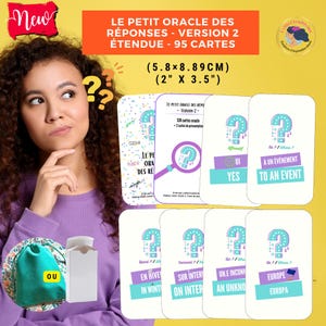 El Pequeño Oráculo de las Respuestas: 95 minicartas de adivinación en francés + 33 cartas adicionales: Oráculo del Sí, del No y Oráculo del Tiempo Predictivo