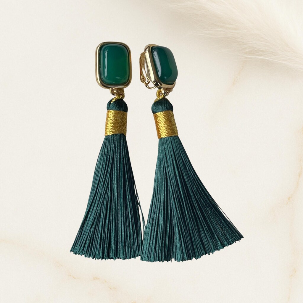 6 Paia Orecchini A Clip Argento - Nappe, Foglie, Perle - Gioielli Moda Senza Foro