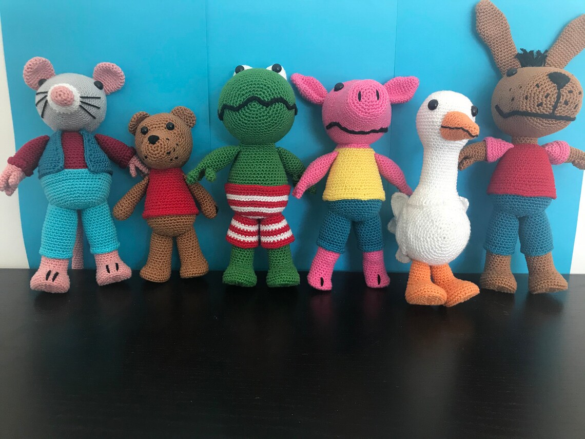 Haakpatronen kikker en zijn vriendjes Nederlands - Etsy Nederland
