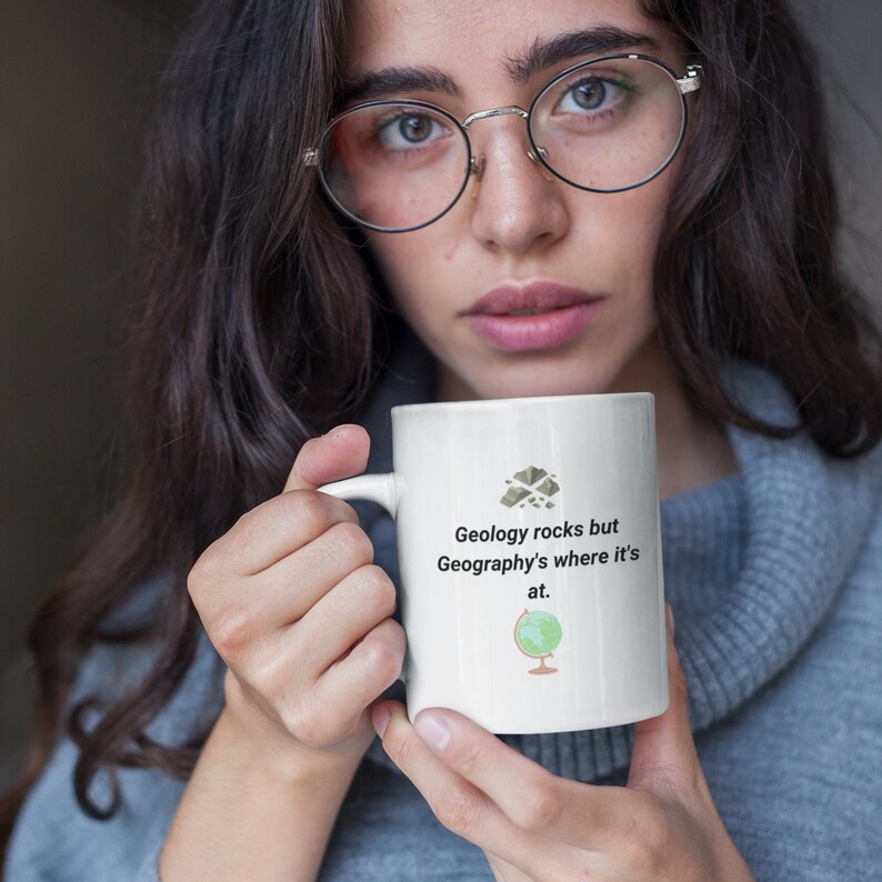 Geology Vs. Geography Pun Mug Etsy