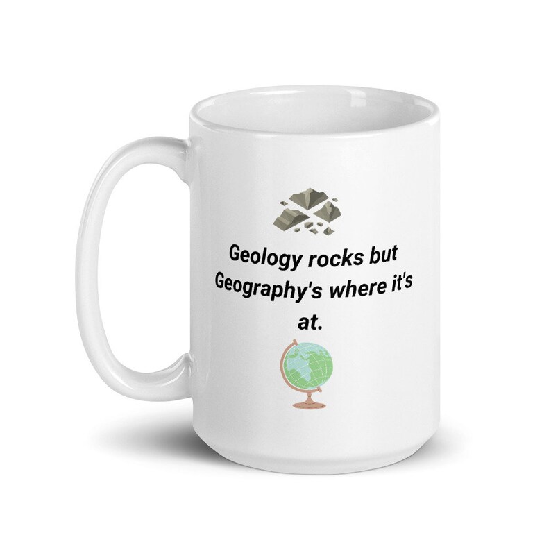 Geology Vs. Geography Pun Mug Etsy