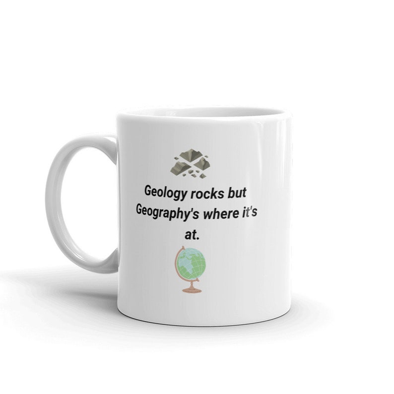 Geology Vs. Geography Pun Mug Etsy