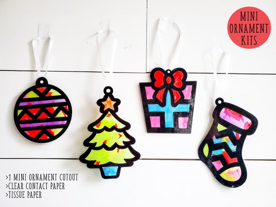 Handmade Tissue Paper Christmas Ornaments