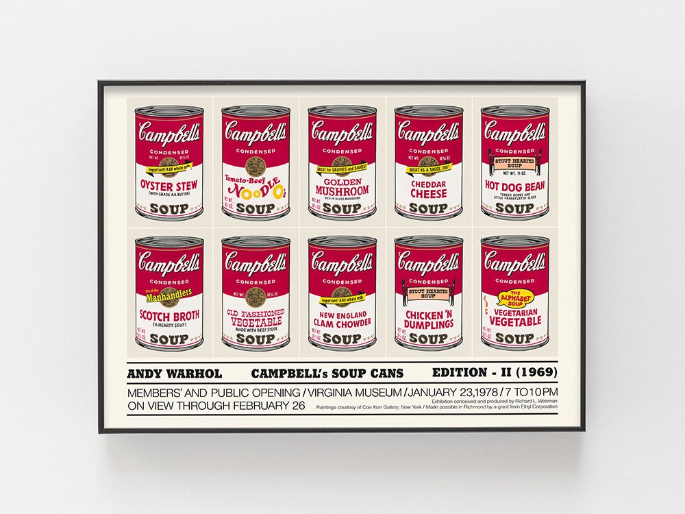 Andy Warhol, Oyster Stew, from Campbell's Soup II (1969)