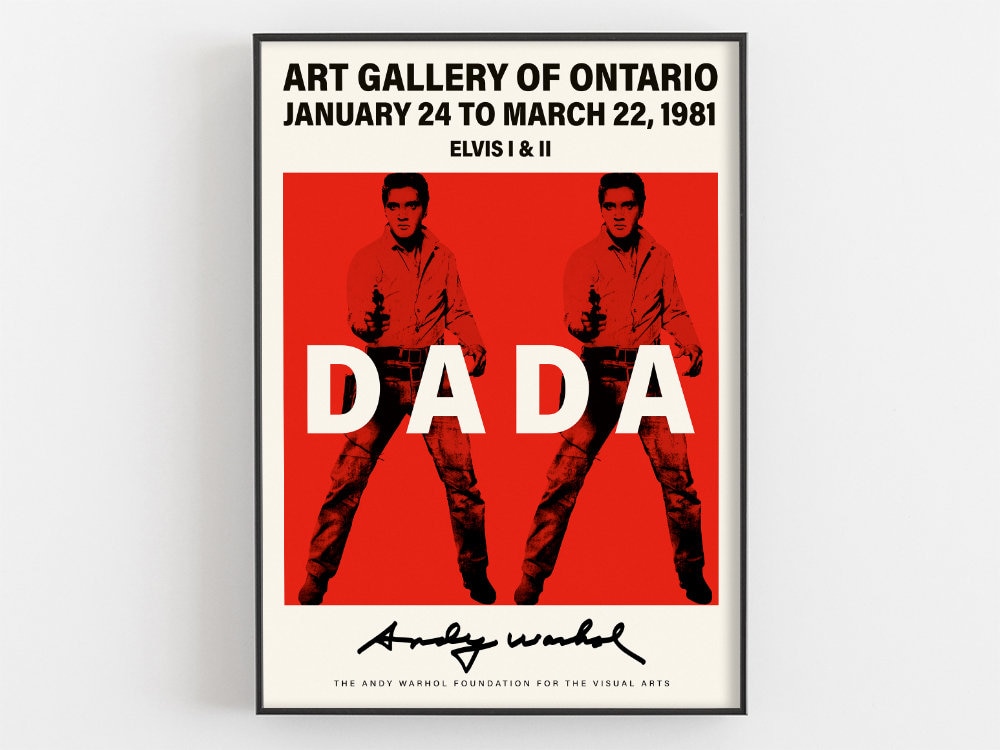 アンディ・ウォーホル ダブルエルビス展ポスター、エルビス アンディ・ウォーホル ダブルエルビス展ポスター、エルビス