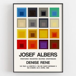Vintage 1960 Josef Albers Vintage 1960 Josef Albers