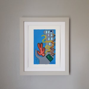 Acrylic abstract painting - &quot;Home 3&quot;