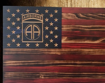 Rustic Flag Painted logo Torch Burned Made in the USA 19.5 x 37 Hand crafted wooden Iowa flag