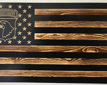 Rustic Flag Painted logo Torch Burned Made in the USA 19.5 x 37 Hand crafted wooden Iowa flag