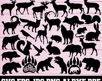 Download Animal Silhouette Etsy PSD Mockup Templates