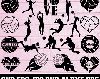 Volleyball Svg Etsy