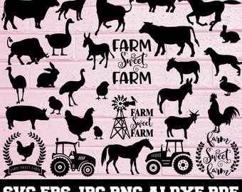 Download Farm Animals Svg Etsy