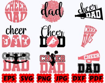 Cheer Dad SVG | Cheer SVG | Sport SVG | Cut Files for Cricut & Silhouette | Svg Eps Dxf Png Jpg Pdf | Commercial Use
