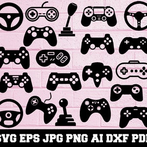 ゲーム コントローラー SVG - ゲーム コントローラー シルエット - ゲーム コントローラー クリップアート - ゲーム コントローラー カット ファイル - コントローラー SVG - 即時ダウンロード