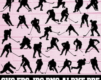 Hockey SVG - Hockey Silhouette - SVG Cut Files - Hockey Bundle SVG - Hockey Clipart - Hockey Cut File - Hockey Vector - Instant Download