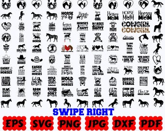 Horse SVG | Riding SVG | Animal SVG | Cowboy Svg | Cowgirl Svg | Cut Files for Cricut & Silhouette | Svg Eps Dxf Png Jpg | Commercial Use