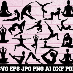 Yoga SVG - Sport SVG - Yoga Silhouette - SVG Cut Files - Yoga Bundle Svg - Yoga Clipart - Yoga Cut File - Yoga Vector - Instant Download