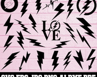Flash SVG - Flash Silhouette - SVG Cut Files - Flash Bundle SVG - Flash Clipart - Flash Cut File - Flash Vector - Descarga Instantánea
