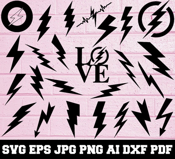 Flash SVG Flash Silhouette SVG Cut Files Flash Bundle | Etsy