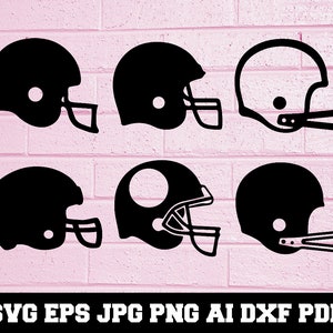 Football Helmet SVG - Football Helmet Silhouette - SVG Cut Files - Football Helmet Clipart - Football Helmet Cut File - Instant Download