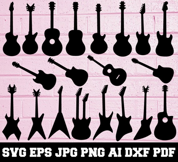 Download Guitar Silhouette Guitar Cut Files Guitar Svg Guitar Clipart Guitar Design Guitar Vector Guitar Svg Bundle Music Instruments Svg Craft Supplies Tools Materials Deshpandefoundationindia Org