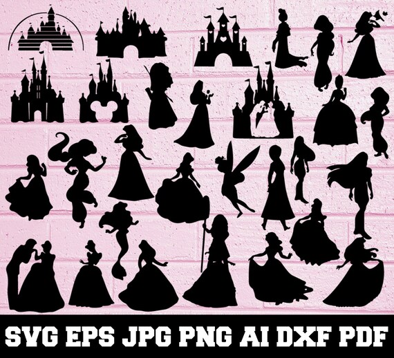 Free Free 90 Silhouette Disney Princess Svg Free SVG PNG EPS DXF File