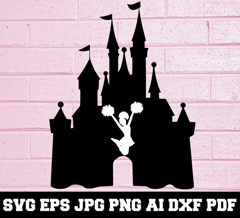 Download Disney Castle Cheearleading SVG Cheer SVG Disney Castle | Etsy