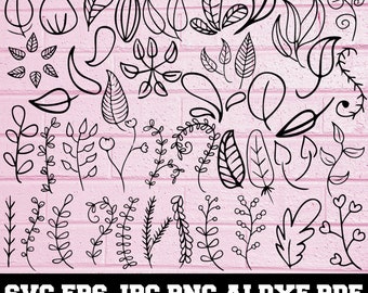Leaf SVG - Leaves SVG - Leaf Silhouette - SVG Cut Files - Leaf Bundle Svg - Leaf Clipart - Leaf Cut File - Leaf Vector - Instant Download