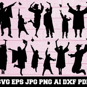 Graduate SVG - Graduate Silhouette - Graduation SVG - Graduate Bundle SVG - Graduate Clipart - Graduate Cut File - Instant Download