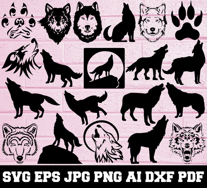 Download Wolf Cut File Wolf Bundle Svg Wolf Svg Wolf Silhouette Animal Svg Instant Download Wolf Vector Svg Cut Files Wolf Clipart Collage Sheets Materials Colonialgolfhart Com