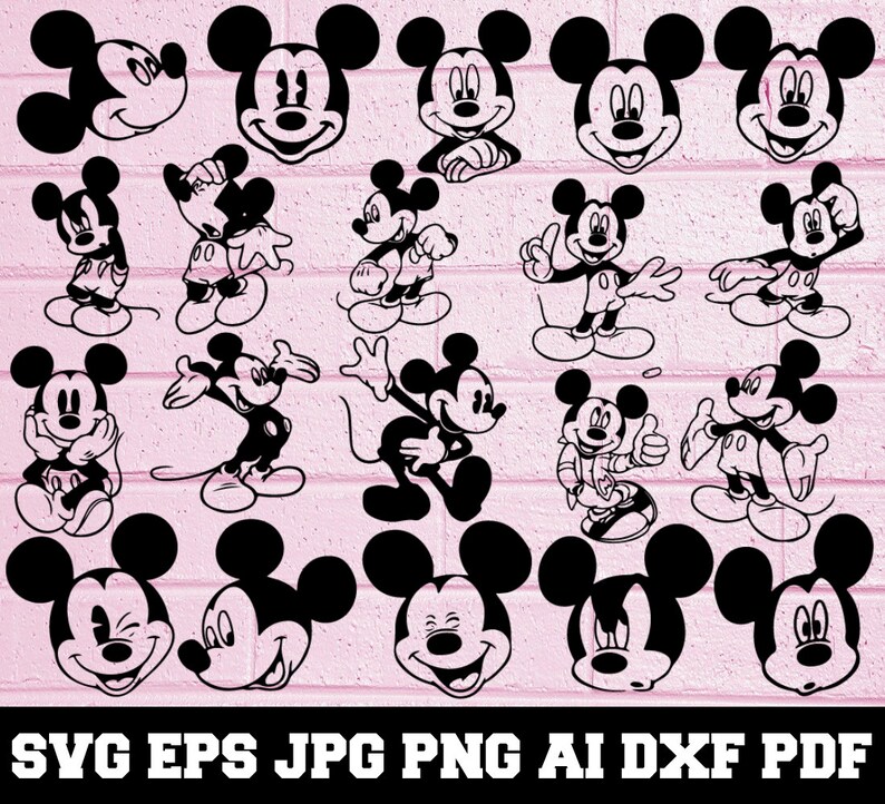 Download Mickey Silhouette Mickey Head Svg Mickey Bundle Svg Mickey Clipart Mickey Cut File Mickey Mouse Svg Instant Download Svg Cut Files Craft Supplies Tools Collage Sheets Delage Com Br
