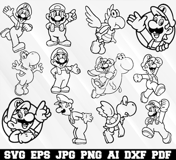 Free Free Silhouette Super Mario Svg Free SVG PNG EPS DXF File