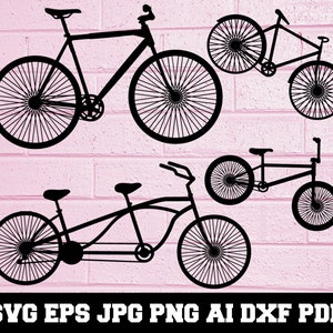 Bikes SVG - Bikes Silhouette - SVG Cut Files - Bikes Bundle SVG - Bikes Clipart - Bikes  Cut File - Bikes Vector - Instant Download