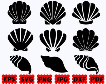 Seashell SVG | Ocean SVG | Sea SVG | Shell Svg | Beach Svg | Cut Files for Cricut & Silhouette | Svg Eps Dxf Png Jpg Pdf | Commercial Use