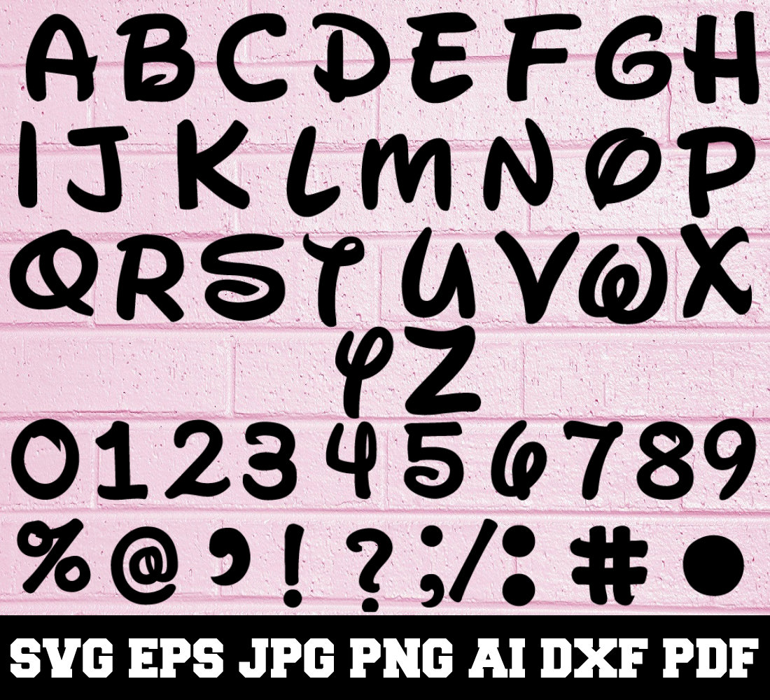 Free Free Disney Alphabet Svg 367 SVG PNG EPS DXF File