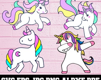 Unicorn SVG - Unicorn Dab SVG- Cute Unicorn SVG- Rainbow Unicorn Svg- Baby Unicorn Svg- Unicorn Clipart- Unicorn Cut File- Instant Download