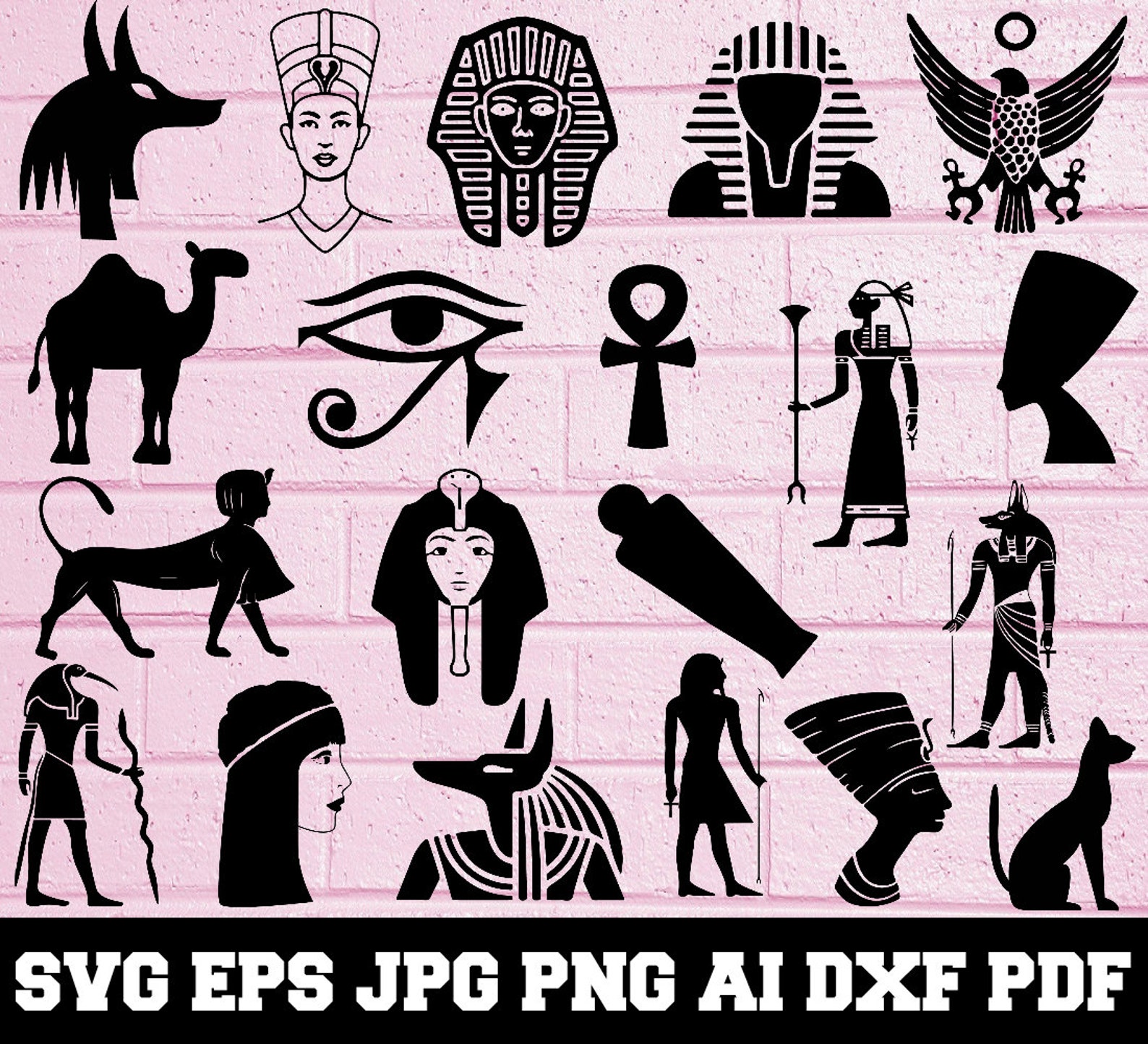 Egyptian SVG - Egypt Svg - Egypt Silhouette - SVG Cut Files - Egyptian ...